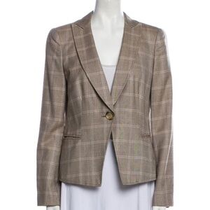 Giorgio Armani Cashmere Plaid Blazer